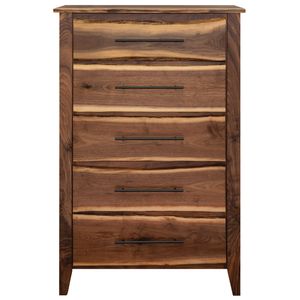 Heartland Walnut Five drawer Chest - Premium 2