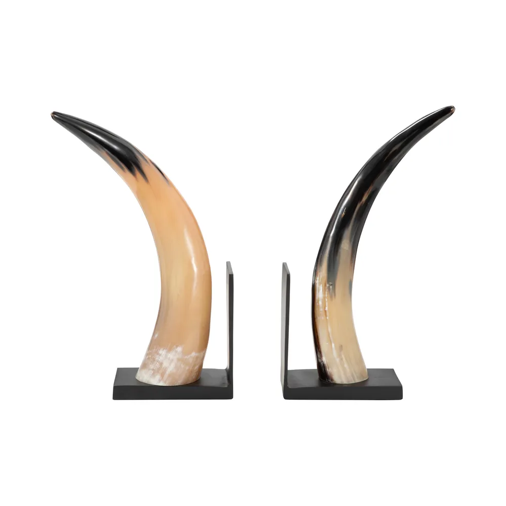 KNOXSHAW SET OF 2 BLACK BOOKENDS 14 (IN)