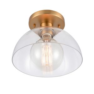 Julian 10'' Wide 1-Light Semi Flush Mount - Brushed Gold 4