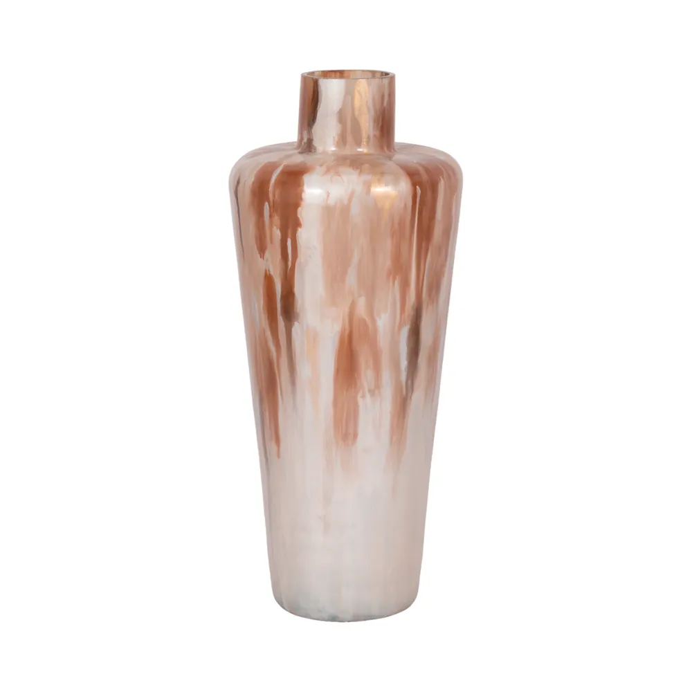 BURKEVIEW TAN GLASS VASE 18 (IN)