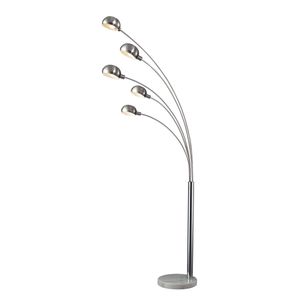 Penbrook 83'' High 5-Light Floor Lamp - Chrome 1