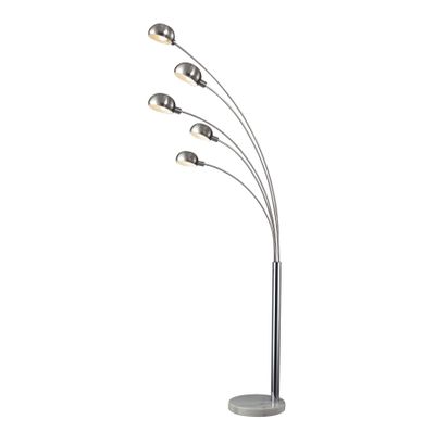 Penbrook 83″ High 5-Light Floor Lamp - Chrome