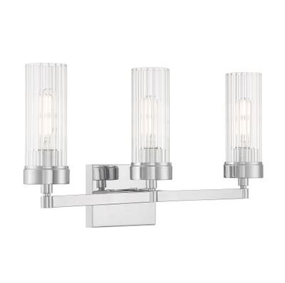Lida 21″ Wide 3-Light Vanity Light - Chrome