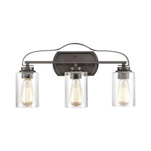Market Square 20'' Wide 3-Light Vanity Light - Oil Rubbed Bronze 2