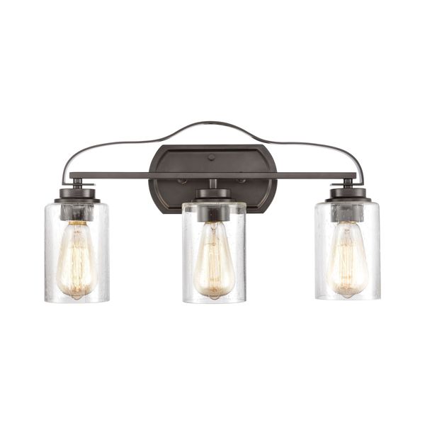 Market Square 20'' Wide 3-Light Vanity Light - Oil Rubbed Bronze