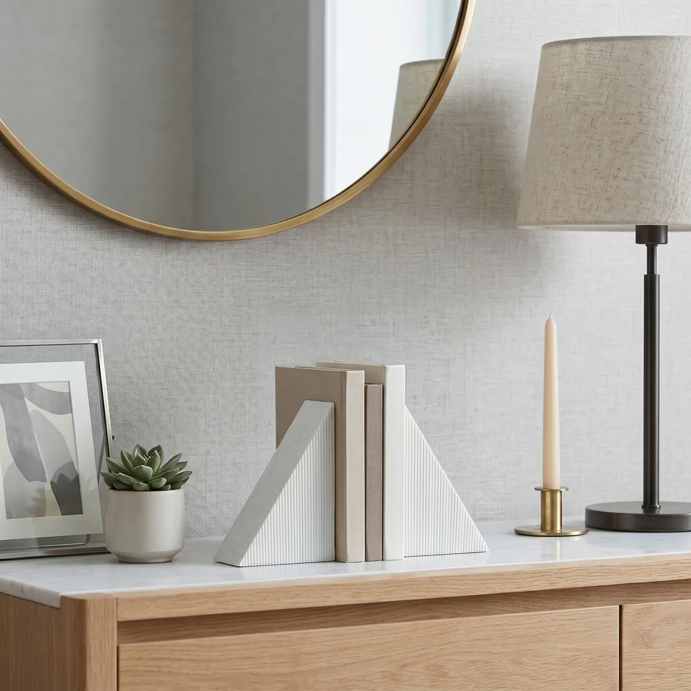 ROSSGATE SET OF 2 IVORY BOOKENDS 8 (IN)