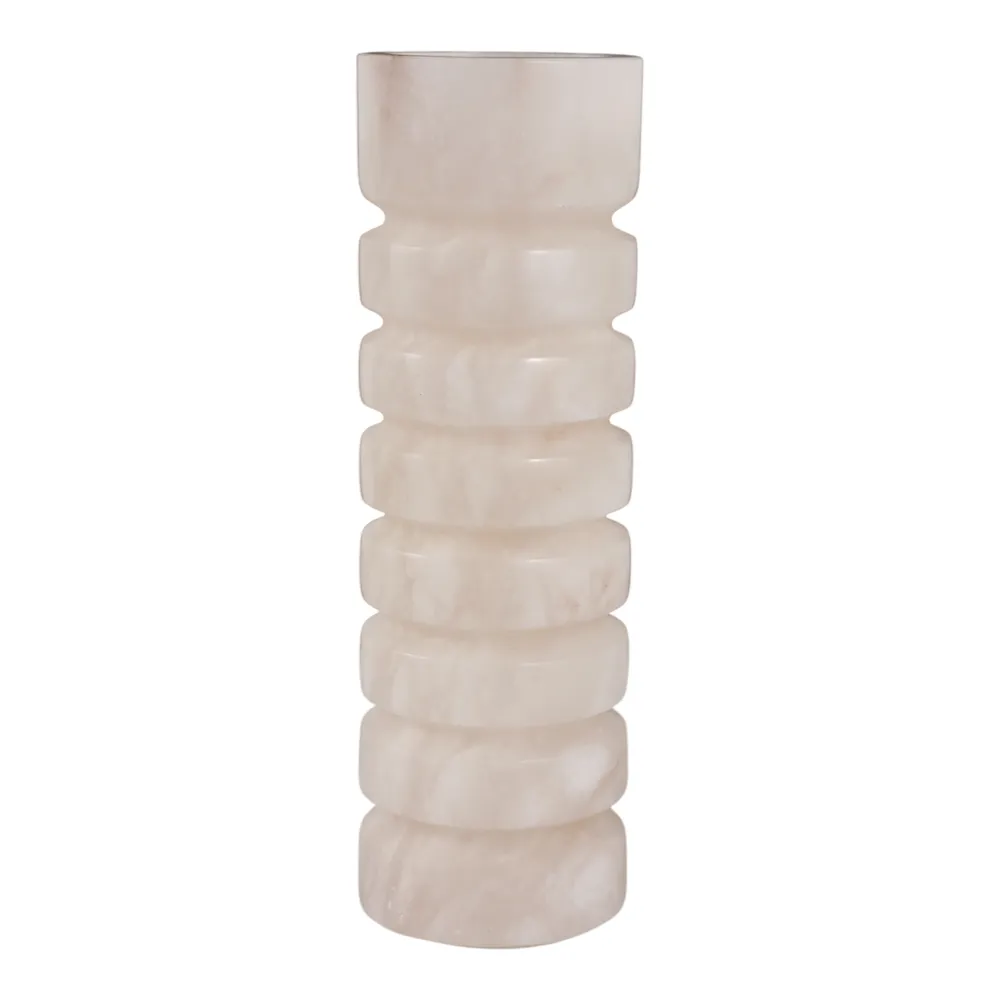FERRISSIDE WHITE CANDLE HOLDER 11 (IN)