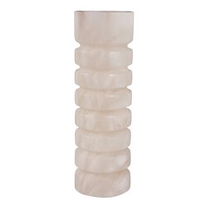 FERRISSIDE WHITE CANDLE HOLDER 11 (IN) 4