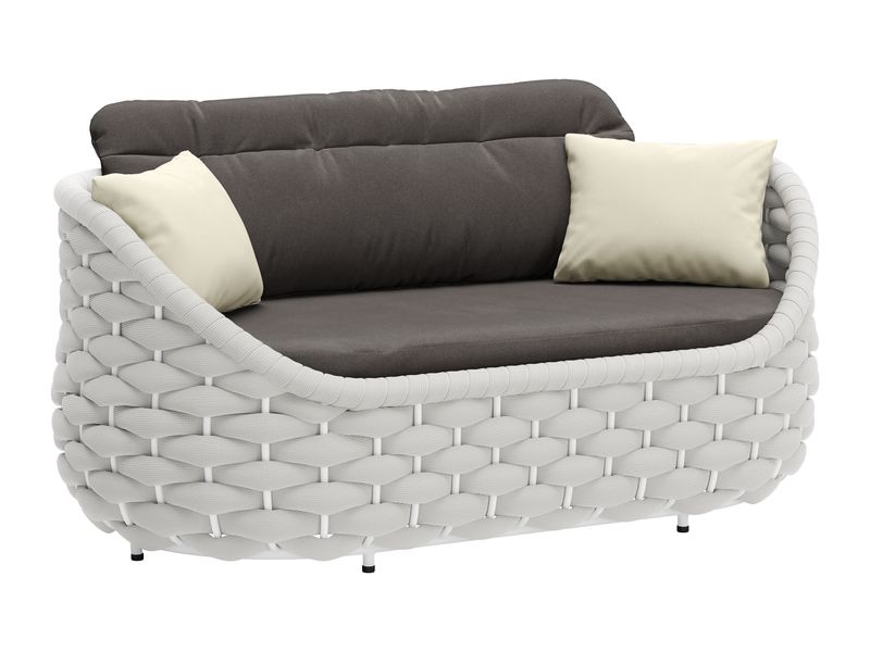 Coral Reef Loveseat Gray 7
