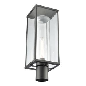 Augusta 19.75'' High 1-Light Outdoor Post Light - Matte Black 4