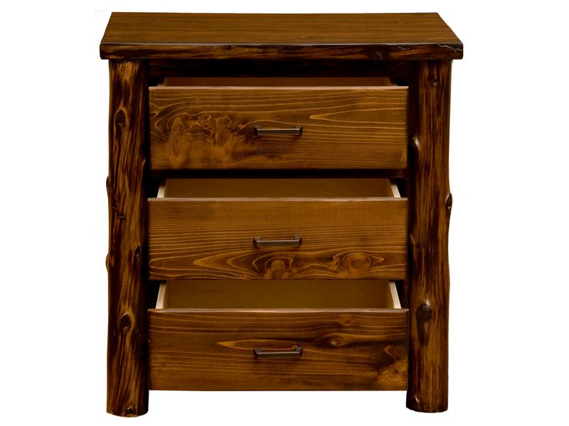 Headwaters XL Three Drawer Nightstand - Coffee 5