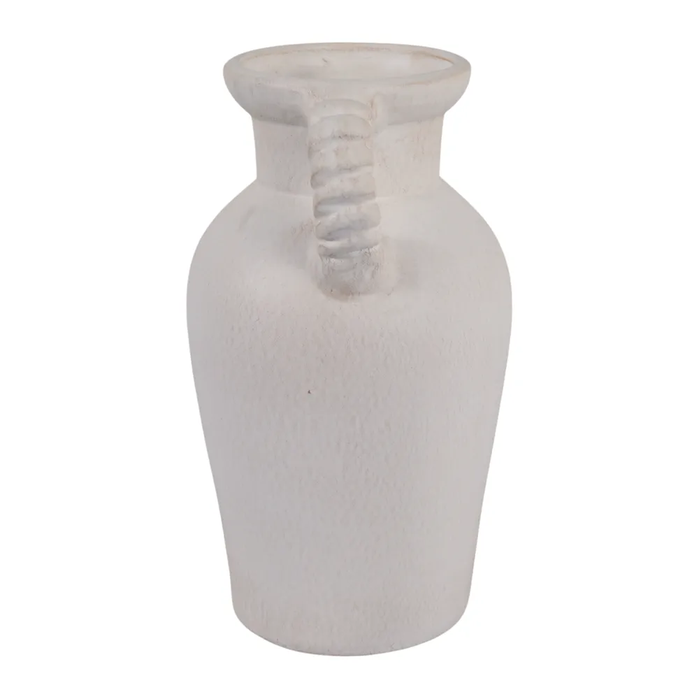 CLOVERWIND WHITE VASE 14 (IN)