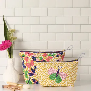 Bloom & Flutter Essential Canvas Pouch Set of 2  2
