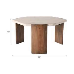 BLAKEMILL BROWN COFFEE TABLE 17 (IN) 9