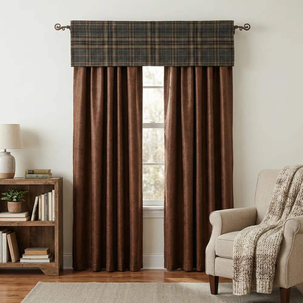 Kinsale Oxford  - Drape Set - (2 panels/2 tiebacks)