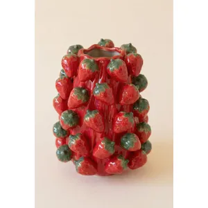 Ceramic Strawberries Vase 2