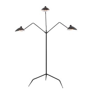 Risley 81.5'' High 3-Light Floor Lamp - Matte Black 1