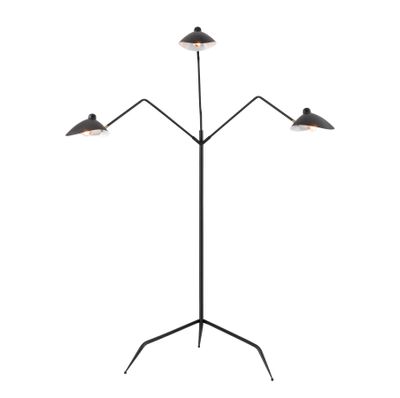 Risley 81.5″ High 3-Light Floor Lamp - Matte Black
