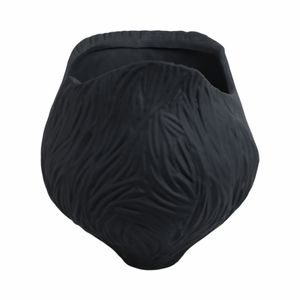 THORNTONPARK BLACK VASE 12 (IN) 4