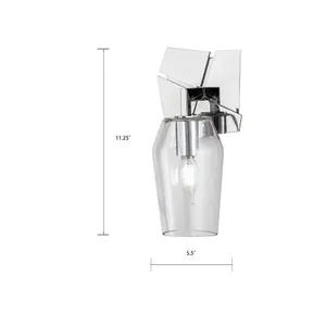 Gaia 11.25'' High 1-Light Sconce - Chrome 2