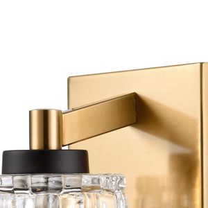 Candace 4.75'' Wide 1-Light Vanity Light - Satin Brass with Matte Black 3