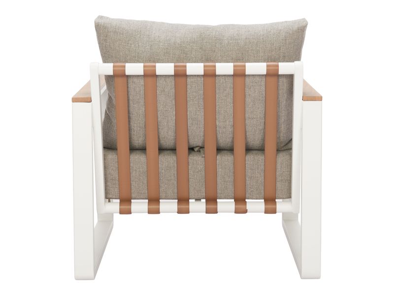 Welt Armchair Taupe & White 5