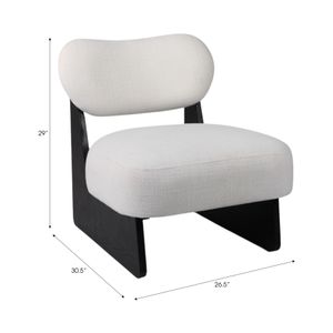 TANNERWAY WHITE CHAIR 29 (IN) 8