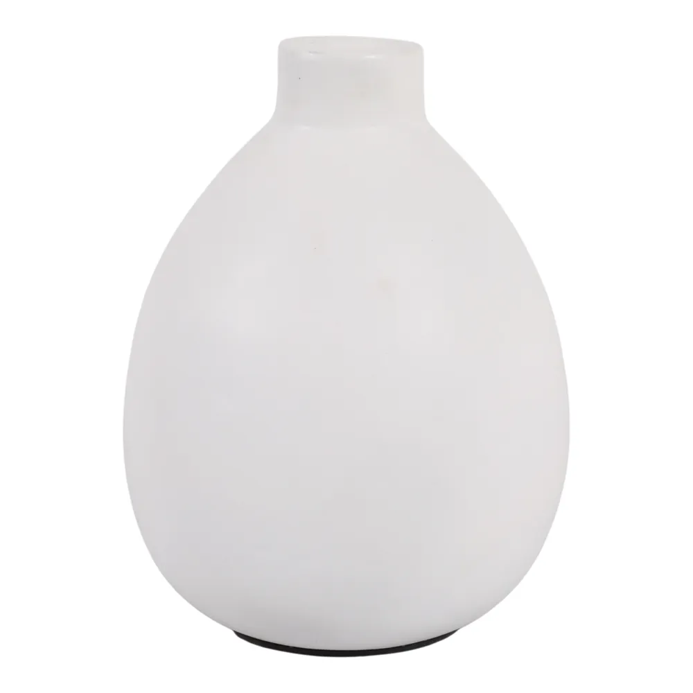 DUTTONSIDE WHITE VASE 10 (IN)