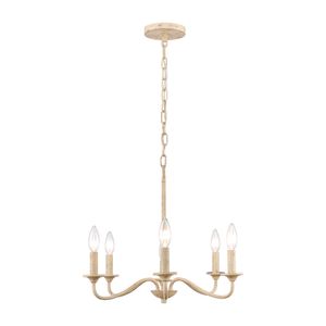 Ellisville 30'' Wide 6-Light Chandelier - Antique Cream 7