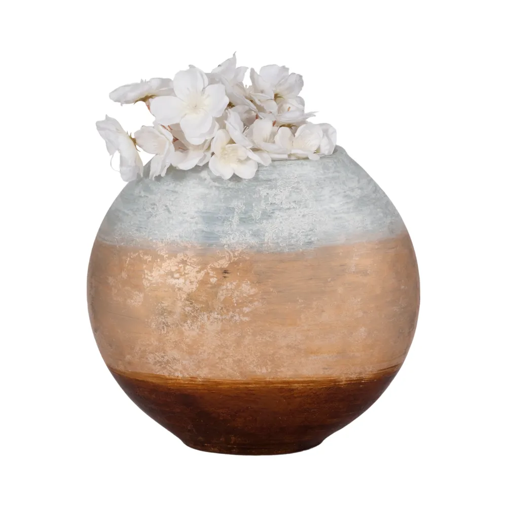 CLAYWORTH WHITE VASE 9 (IN)