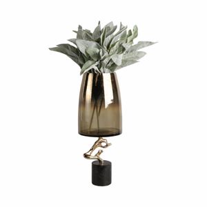 CARTERLAND GOLD GLASS VASE 19 (IN) 3