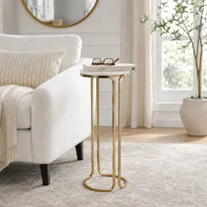 GENTRYPORT WHITE ACCENT TABLE 25 (IN) 2