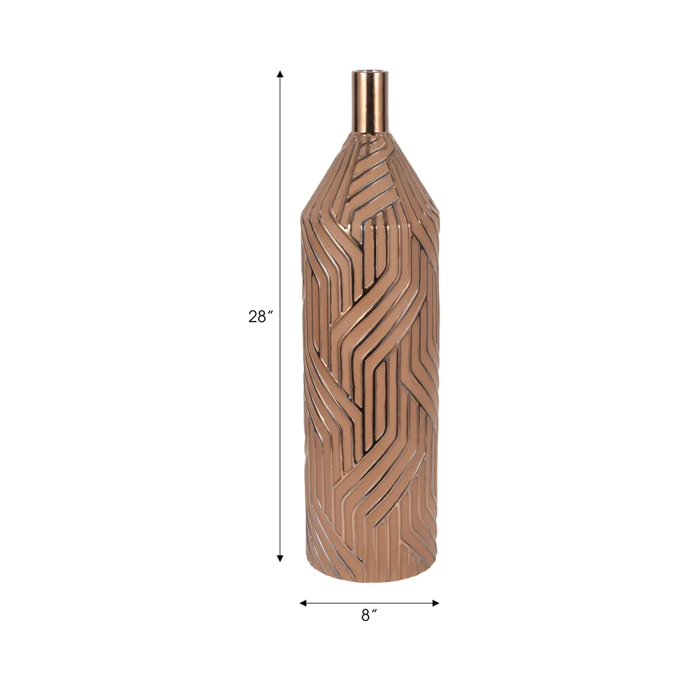 EATONPARK BROWN VASE 28 (IN)