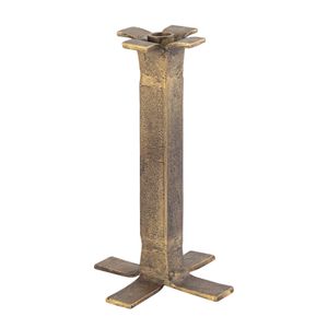 Splay Candleholder - Medium Aged Brass 1