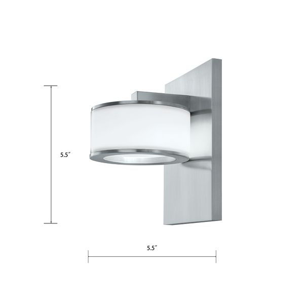 Timbale 5.5'' High Integrated LED Sconce - Brushed Aluminum