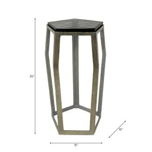 HANNAHVALE SILVER TABLE 26 (IN) 9