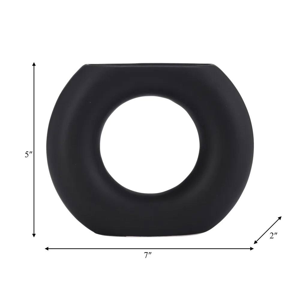 HANNAHLAND BLACK VASE 5 (IN)