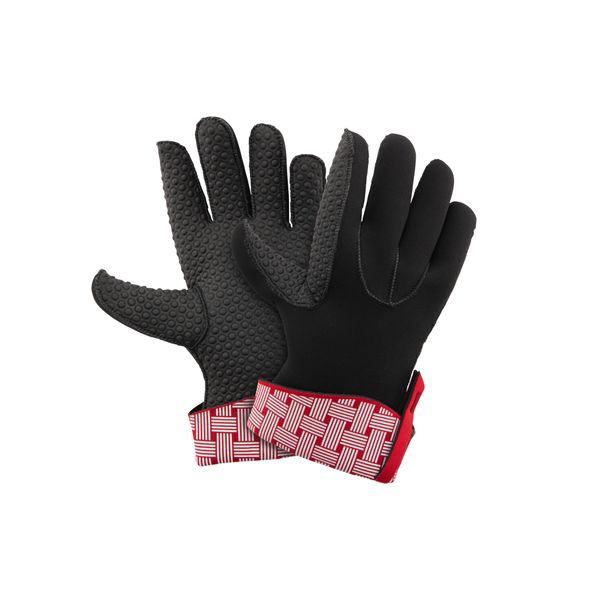 KG 5-Finger, Small, 10.25"/26cm, 2pc Set, Cherry/White Woven