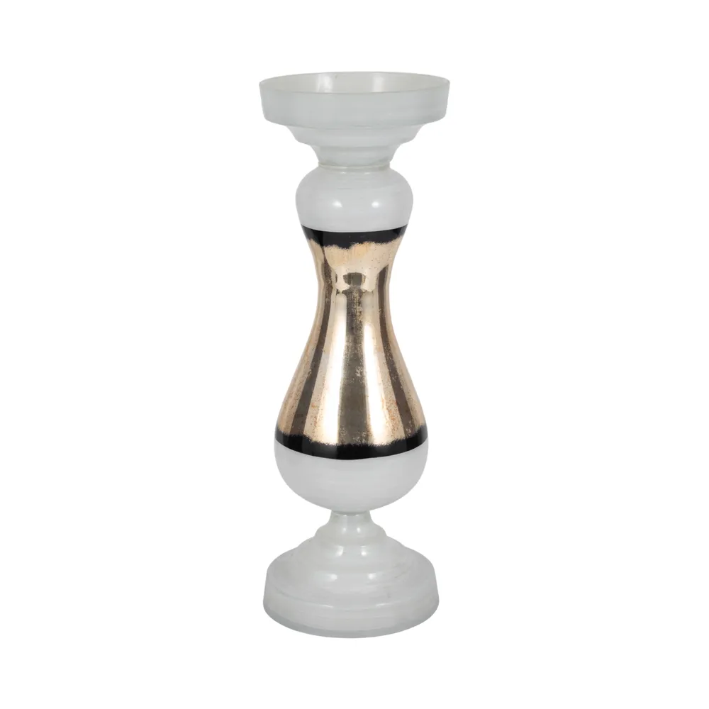 AIDENFIELD WHITE CANDLE HOLDER 23 (IN)