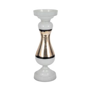 AIDENFIELD WHITE CANDLE HOLDER 23 (IN) 4
