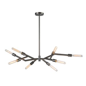 Freeform 38'' Wide 8-Light Chandelier - Graphite 1