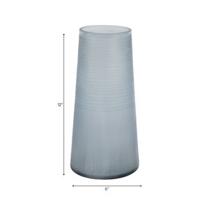 DIXONMORE BLUE GLASS VASE 12 (IN) 9