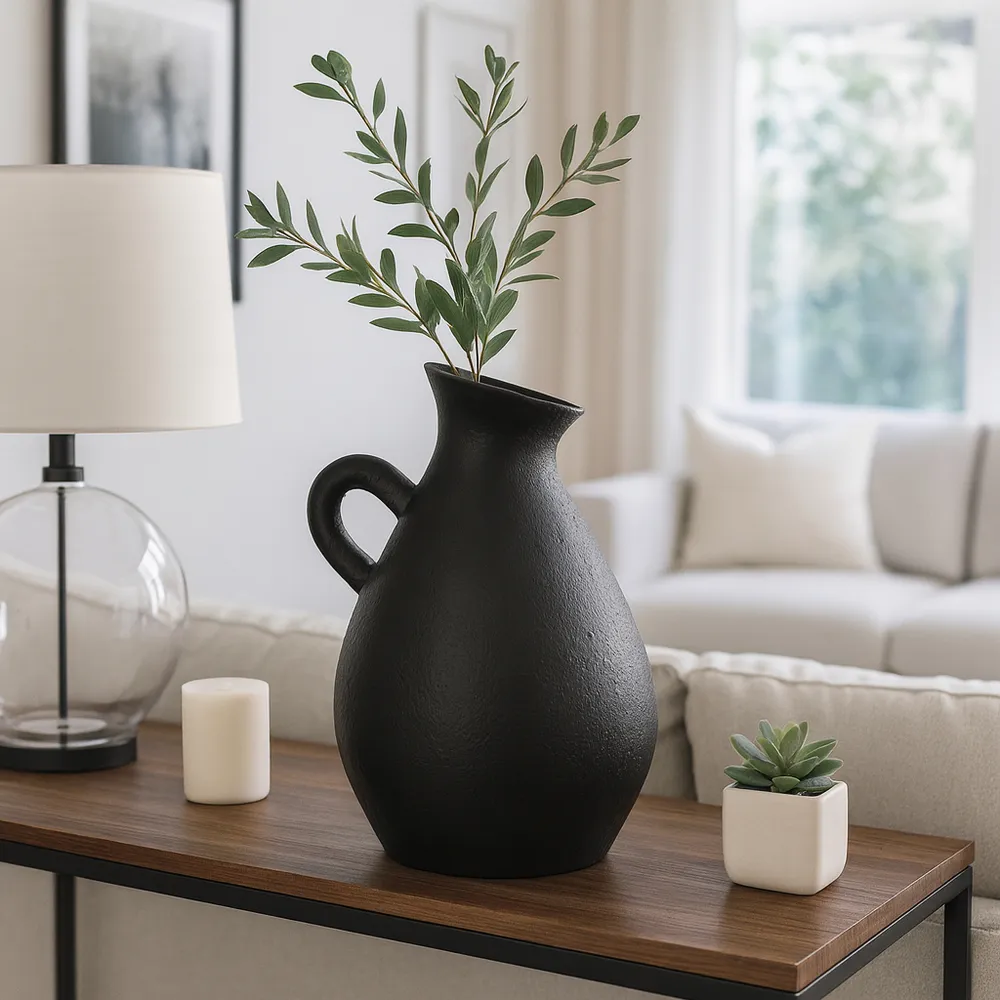 WESTONCLIFF BLACK VASE 18 (IN)