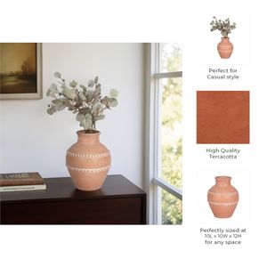 CLAYTONWORTH RED VASE 12 (IN) 10