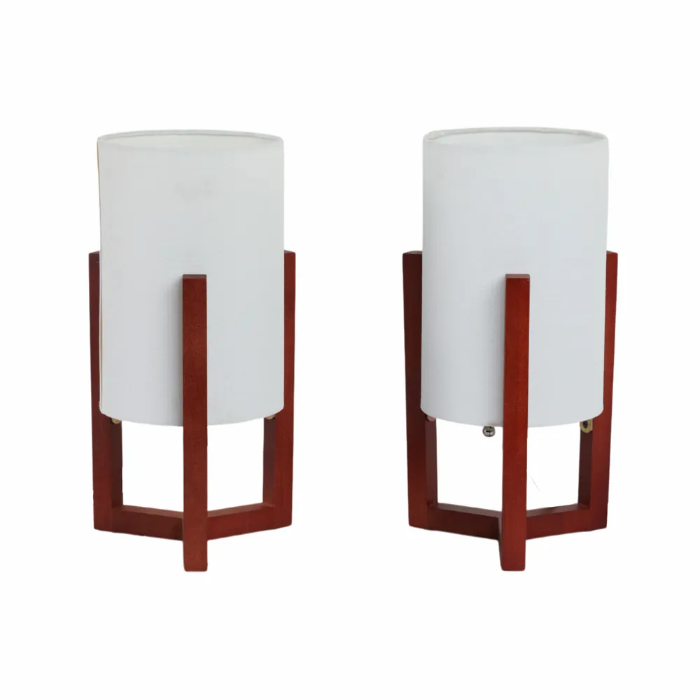 ESSEXBURN SET OF 2 RED LAMPS 15 (IN)