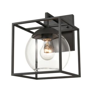 Cubed 11'' High 1-Light Outdoor Sconce - Charcoal 1