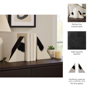 RAYMONDTON SET OF 2 IVORY BOOKENDS 7 (IN) 9