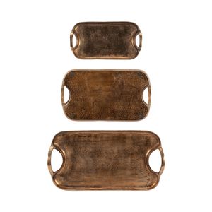 RAFEBURN SET OF 3 BRONZE TRAY 3 (IN) 8