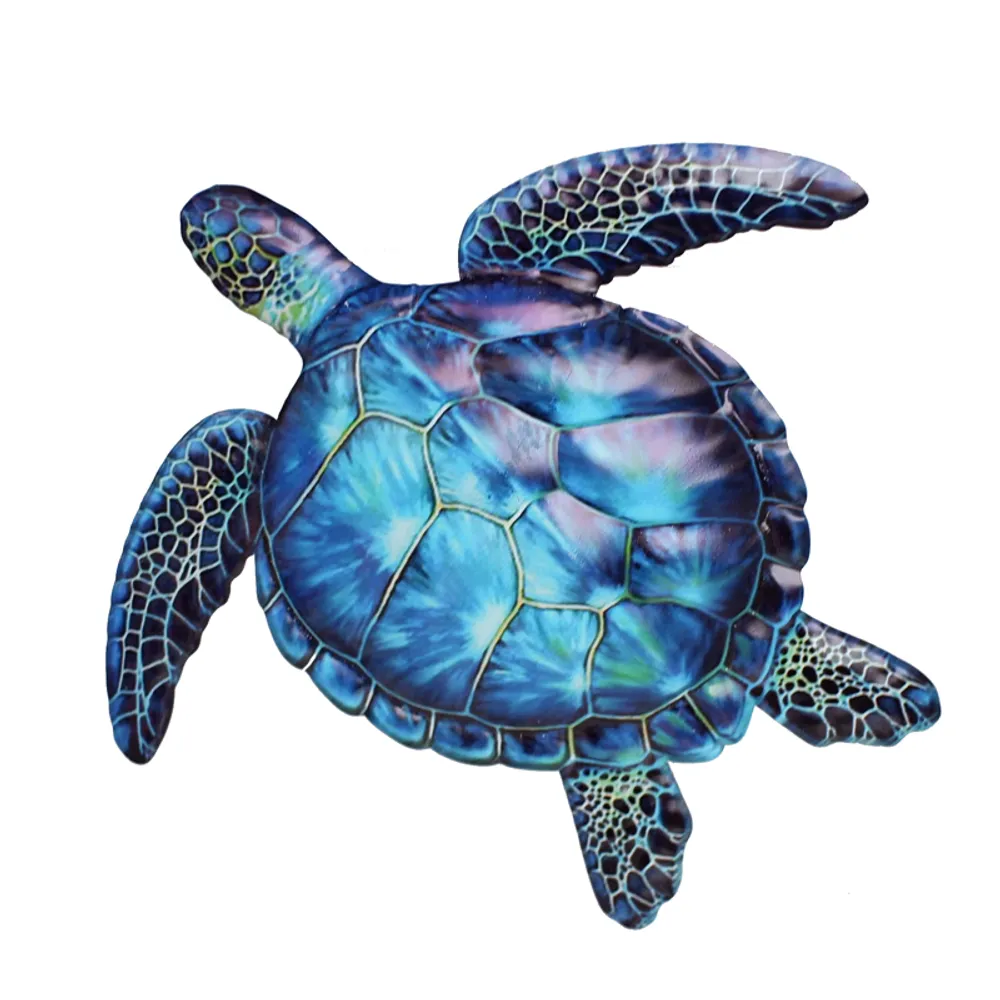 15-1/2" BLUE SHELL TURTLE ART