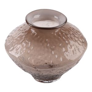 HAROLDHAVEN BROWN GLASS VASE 10 (IN) 3